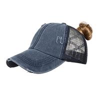 TMEOG Gorra de béisbol Mujer para Cola de Caballo, Gorras Visera Chico Media Tejido de Abeja Transpirable