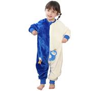 TMEOG Saco de Dormir Bebe con Pies Tog 2 Pijama Polar Manga Larga Pelele con Cremalleras para Niño y Niña 1-6 Años(Azul,80)