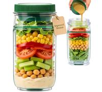 TMillions SalatBox - Ensaladera para llevar a prueba de fugas, con vaso de alimento portátil, para trabajo y viajes