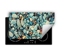 TMK ArtDeko Cubre Vitrocerámica de Induccion 90 x 52 cm - Tapa Protectora - Placa protectora vitroceramica induccion Vinilo, Piedras de colores