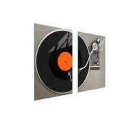 TMK ArtDeko Placa protectora de vitrocerámica 75 x 52 cm 2 pieza cocina eléctrica universal para inducción protección contra salpicaduras tabla de cortar de vidrio templado, vinilo
