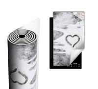 TMK ArtDeko Placa protectora vitroceramica induccion 30x52 cm Vinilo, Protector Vitroceramica, placa protectora de encimera, Cocina de corazón