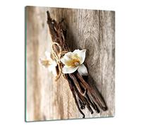 TMK ArtDeko Protector de vitrocerámica de 1 pieza, 40 x 52 cm, protección contra salpicaduras, protección de vitrocerámica de cristal de seguridad, robusta, higiénica y antideslizante, protección para