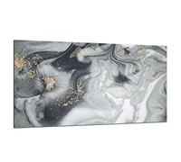 TMK ArtDeko Protector de vitrocerámica de 1 pieza, 90 x 52 cm, protección contra salpicaduras, protección de vitrocerámica de cristal de seguridad, robusta, higiénica y antideslizante, protección para