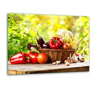 TMK ArtDeko - Tabla de cortar de cristal - Tabla de cortar de cristal para la cocina 40 x 30 cm - Robusta, higiénica y antideslizante - Tabla de cortar de cristal - Superficie de trabajo adicional