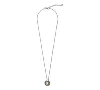 TMK Collar Zodiaco ajustable de acero con colgante redondo, amuleto de la suerte para mujeres cód. 1056, Confezione da 1, Acero inoxidable, No es una piedra preciosa