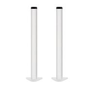 TMKDNNKG Juego de 2 Patas de Mesa de Metal Ajustables para Muebles, Patas de gabinete Blancas de 120 cm para Oficina, Cocina, Mesa de Comedor, Altura Ajustable de 20 a 130 cm, 0 a 30 mm, 6 Colores, i