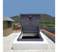 TMKDNNKG Trampilla de Techo Impermeable para ático, Tapa de trampilla de Acceso al Techo de la casa, Tapa de trampilla de Techo a Prueba de Lluvia, Tapa de Salida de sótano con manija y amortiguadore