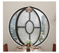 TMKDNNKG Ventana de cobertizo Redonda empotrada de 360°, Ventana de ventilación giratoria de 360° para Cocina, baño y Dormitorio, 40, 50, 60, 70, 80 y 100 cm, hermética, Ideal para decoración del Hog