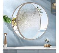 TMKDNNKG Ventanas Redondas para Casas, Ventana Redonda giratoria de 360°, Ventana abatible de Aluminio con manija, reemplazo de Ventanas de ventilación Interior para baño, Cocina, Dormitorio, Blanco,