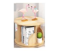 TMMLIJIPL Estantería para libros giratoria de 360 grados, simple estante de escritorio, organizador de escritorio para estudiantes, estantes de almacenamiento para oficina, sala de estar, estanterías