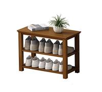 TMMLIJIPL Zapatero de bambú de 3 niveles, estilo simple y moderno, soporte para zapatos para el hogar, puerta multifunción para zapatos, organizador de almacenamiento de zapatos (tamaño: 802942 cm