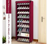 TMMLIJIPL Zapatero multicapa, zapatero vertical, ahorro de espacio, organizador de zapatos no tejido, soporte de combinación simple, soporte para zapatos de entrada, almacenamiento de zapatos (color