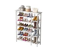 TMMLIJIPL Zapatero organizador de zapatos de 5/6/7 niveles, almacenamiento de zapatos de entrada, diseño de metal premium, ahorro de espacio, estante multifuncional para zapatos, almacenamiento de