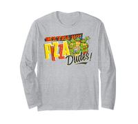 TMNT Adolescentes Mutantes Ninja Tortugas Caliente Pizza Clásico Tipos Manga Larga