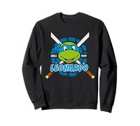 TMNT Adolescentes Mutantes Ninja Tortugas Leonardo 80s Pose Clásico Sudadera