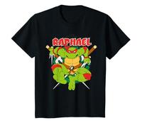 TMNT Adolescentes Mutantes Ninja Tortugas Raphael Fresco Crudo Clásico Camiseta