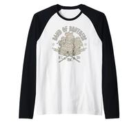 TMNT Band of Brothers Till the End Retro Cartoon Camiseta Manga Raglan