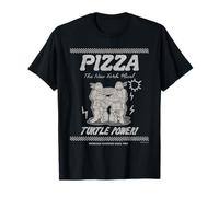 TMNT Classic Retro Megamix Pizza NY Tortugas Ninja 80s Foodie Camiseta