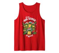 TMNT From Our Sewer to Yours Happy Holidays Camiseta sin Mangas