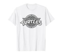 TMNT Heroes Half Shell - Logotipo Oficial de Las Tortugas en Escala de Grises de los años 80 Camiseta