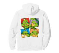 TMNT Heroes Half Shell Team Action Logo Collage Tortugas 80 Sudadera con Capucha