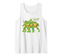 TMNT Heroes Half Shell Team Retro, clásico de los 80, Turtle Power Camiseta sin Mangas