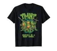 TMNT Heroes in a Half Shell Vintage Distressed Cartoon Camiseta