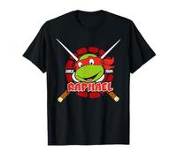 TMNT Las Tortugas Ninja Mutantes Adolescentes Raphael 80s Pose Clásico Camiseta