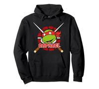TMNT Las Tortugas Ninja Mutantes Adolescentes Raphael 80s Pose Clásico Sudadera con Capucha
