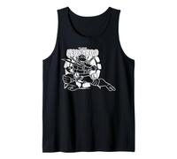 TMNT Leonardo Lead Ninja Hero Plantilla Graffiti Classic Pose Camiseta sin Mangas