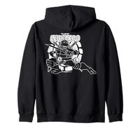 TMNT Leonardo Lead Ninja Hero Plantilla Graffiti Classic Pose Sudadera con Capucha