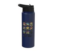 TMNT Los muchos estados de ánimo de las tortugas ninja Stainless Steel Insulated Water Bottle