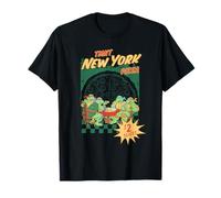 TMNT New York Pizza Slices Ad Retro Turtle Cartoon Camiseta