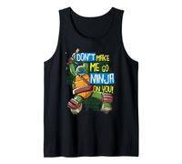 TMNT ¡No me Hagas IR Ninja en ti! Leonardo Camiseta sin Mangas