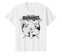 TMNT Raphael Cool Crude Ninja Plantilla Graffiti Pose Classic Camiseta