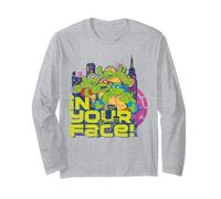 TMNT Teenage Mutant Ninja Turtles Cara tonta LOL Vintage NYC Manga Larga