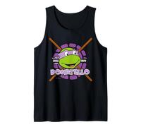 TMNT Teenage Mutant Ninja Turtles Donatello 80s Face Classic Camiseta sin Mangas