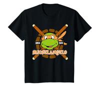 TMNT Teenage Mutant Ninja Turtles Michelangelo 84 Face Retro Camiseta