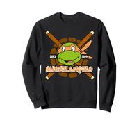 TMNT Teenage Mutant Ninja Turtles Michelangelo 84 Face Retro Sudadera