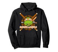 TMNT Teenage Mutant Ninja Turtles Michelangelo 84 Face Retro Sudadera con Capucha