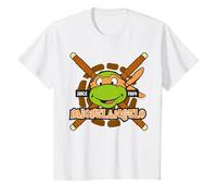 TMNT Teenage Mutant Ninja Turtles Michelangelo 84 Retro Face Camiseta