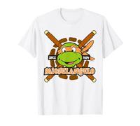TMNT Teenage Mutant Ninja Turtles Michelangelo 84 Retro Face Camiseta