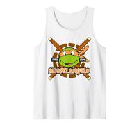 TMNT Teenage Mutant Ninja Turtles Michelangelo 84 Retro Face Camiseta sin Mangas