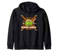 TMNT Teenage Mutant Ninja Turtles Michelangelo 84 Retro Face Sudadera con Capucha