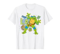 TMNT Tortugas Ninja Mutantes Adolescentes Leo Pose 80s Amante Pizza Camiseta