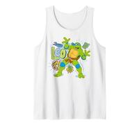 TMNT Tortugas Ninja Mutantes Adolescentes Leo Pose 80s Amante Pizza Camiseta sin Mangas