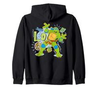TMNT Tortugas Ninja Mutantes Adolescentes Leo Pose 80s Amante Pizza Sudadera con Capucha