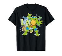 TMNT Tortugas Ninja Mutantes Adolescentes Leo Pose 80s Pizza Lover Camiseta