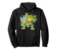 TMNT Tortugas Ninja Mutantes Adolescentes Leo Pose 80s Pizza Lover Sudadera con Capucha